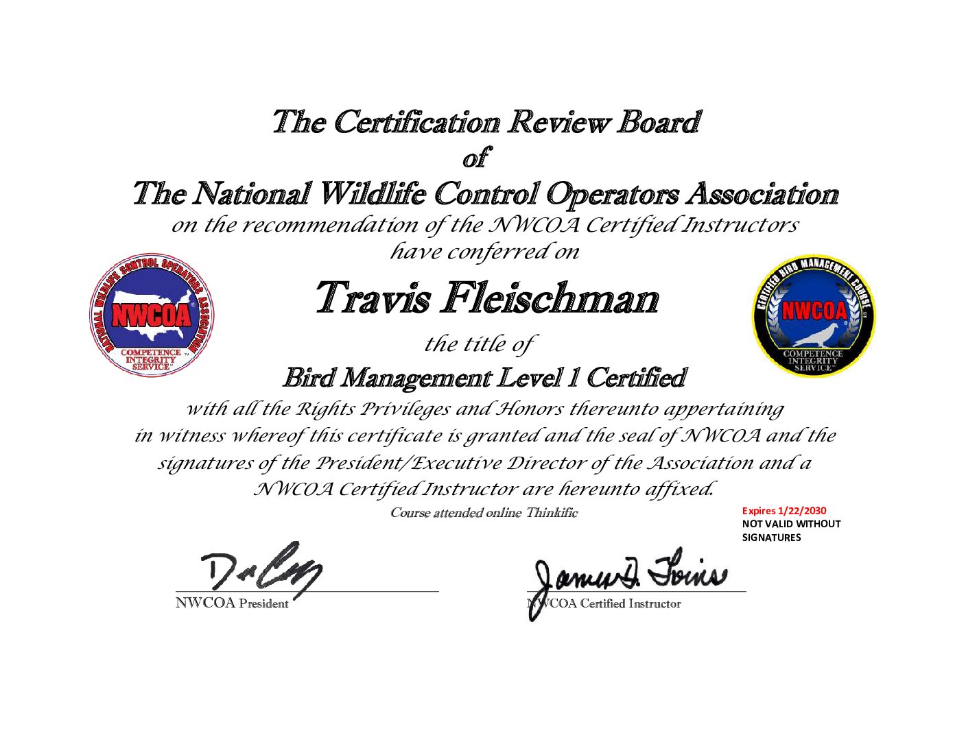 NWCOA Bird Certificate _compressed