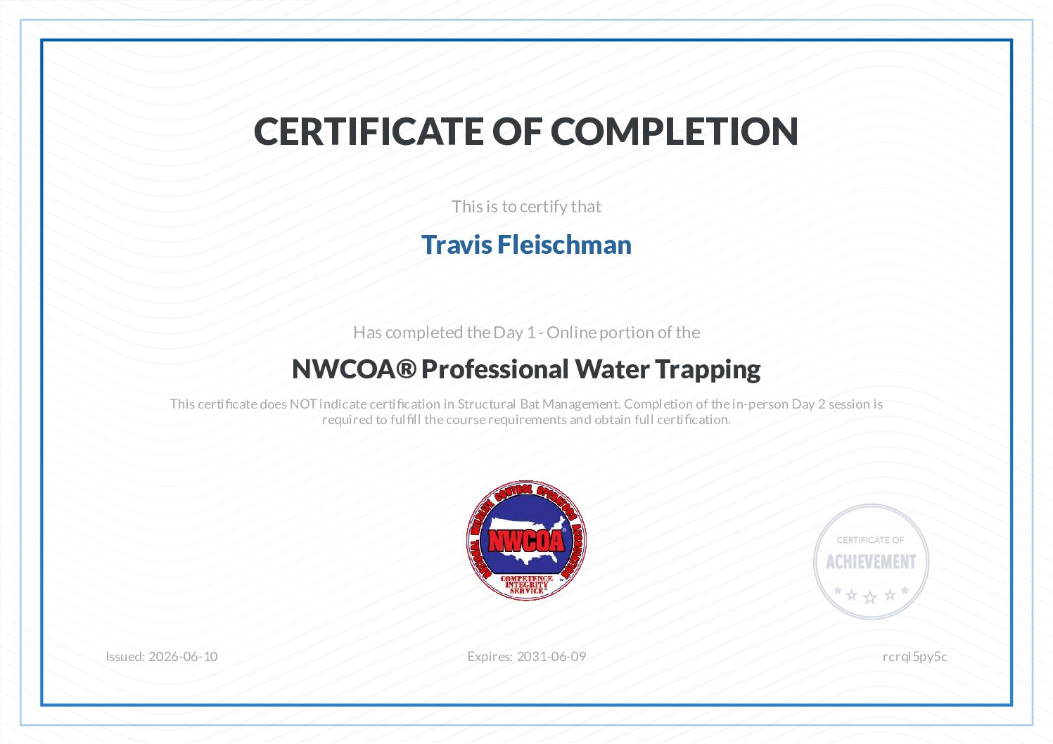 NWCOA Professional Water Trapping_compressed